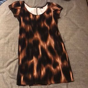 form fitting, zip up dress